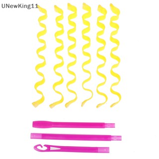 Unewking โรลม้วนผม แบบเกลียว ขนาดพกพา 12 ชิ้น