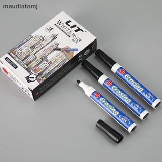 Maud ปากกามาร์กเกอร์ไวท์บอร์ด หมึกสีดํา น้ําเงิน แดง 10 ชิ้น ต่อชุด
