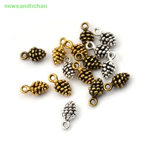 Newsandlichao 10 ชิ้น Ch Pinecone จี้โบราณพอดีวินเทจทิเบต DIY สร้อยข้อมือสร้อยคอดี