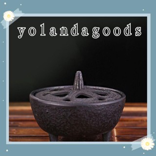 YOLA Incense Burner Chinese Ancient Style Desktop Ornaments Home Decoration Hollow Lotus