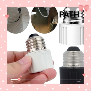 Path E26 อะแดปเตอร์ซ็อกเก็ตหลอดไฟ ABS LED 8A 125V E26 สีขาว สําหรับใช้ในครัวเรือน