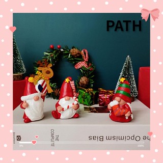 PATH ฟิกเกอร์รูปปั้นซานตาคลอส สําหรับตกแต่งบ้าน เทศกาลคริสต์มาส