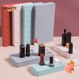 Beauty กล่องเก็บแปรงแต่งหน้า ลิปสติก ซิลิโคน 8/18 ช่อง อุปกรณ์เสริม สําหรับตั้งโต๊ะ