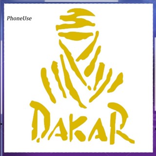 สติกเกอร์สะท้อนแสง พิมพ์ลายตัวอักษร Dakar สําหรับติดตกแต่งรถยนต์ รถบรรทุก หน้าต่าง
