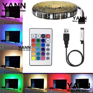 Yann1 สายไฟ Led 5050 RGB เปลี่ยนสีได้ 0.5-5 ม. 5V USB กันน้ํา สําหรับตกแต่งพื้นหลังทีวี