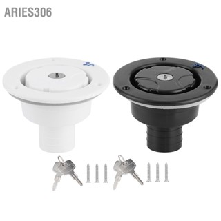 Aries306 ช่องเติมน้ำแบบกลมเติมล็อคถังเติมพอร์ต W/Key สำหรับ RV Yacht Camping Car Trailer
