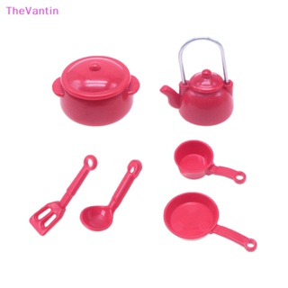 Thevantin หม้อซุปจิ๋ว 1:12 สําหรับตกแต่งบ้านตุ๊กตา 1 ชุด