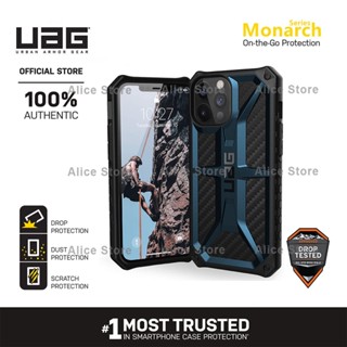 Uag เคสโทรศัพท์มือถือ กันตก ป้องกัน ลาย Monarch Series สีน้ําเงินกรมท่า สําหรับ iPhone 12 Pro Max 12 Mini