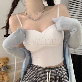 เสื้อกล้ามแฟชั่น ในตัว คัพ ชั้นวางของ เสื้อชั้นใน ยกทรง ไร้รอยต่อ วันพีช ยืด เสื้อกล้าม ประจําวัน พื้นฐาน ผ้าเรยอน สุภาพสตรี ผ้าฝ้าย ผู้หญิง เสื้อกล้าม