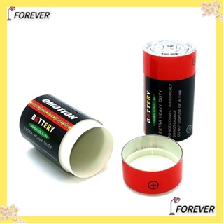 FOREVER กล่องเก็บกุญแจ พลาสติก ทรงแบตเตอรี่ สีแดง 2 ชิ้น