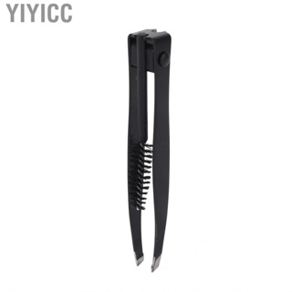 Yiyicc Eyebrow Tweezer  2 In 1 Comb Stainless Steel Multifunctional for Makeup