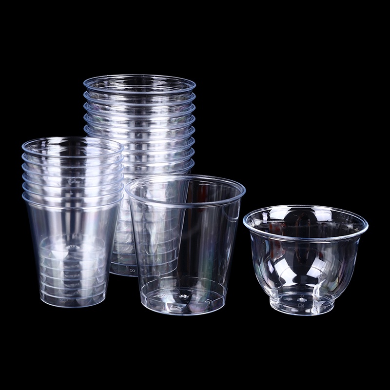 LO 30/36/50 ชิ้นพลาสติกใส Shot แว่นตา Jelly Cup Plastique Tumblers SG