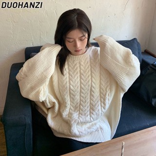 Duohanzi 2023 Klein เสื้อกันหนาว สีฟ้า สําหรับผู้หญิง