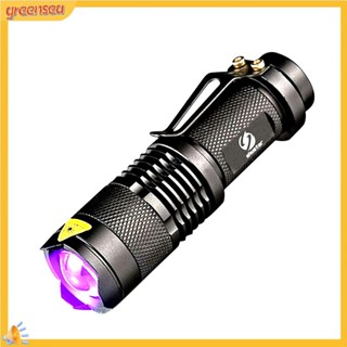 ทะเลเขียว|  ไฟฉาย UV ไฟฉาย Blacklight โคมไฟ AA ใช้แบตเตอรี่ สําหรับเครื่องหมายตรวจสอบ