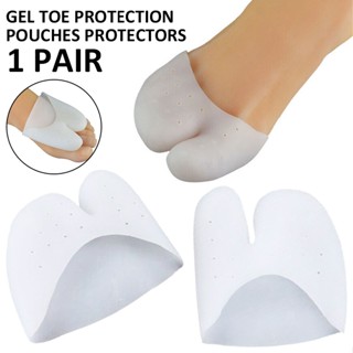 New 1 Pair Gel Toe Protection Pouches Protectors Dancers Footballers Footcare