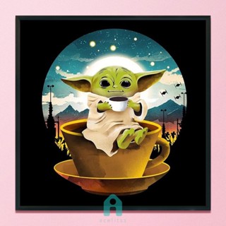 ชุดปักครอสสติตช์ ผ้าฝ้าย 11CT พิมพ์ลาย Star Wars Yoda DIY [Acelit.th]