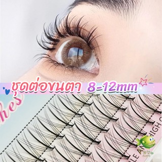 YOYO DIY ชุดต่อขนตา 8-12 มม. ชุดมืออาชีพขนตาแต่งหน้า ใหม่สไตล์สาวเวียดนาม false eyelashes