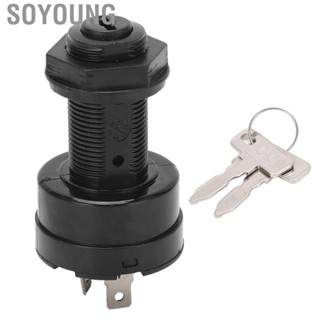 Soyoung 102508601 ABS High Accuracy Metal Ignition Key Switch Wearproof for  Replacement Club Car Precedent Electric 2004‑UP