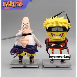 ฟิกเกอร์ Pvc การ์ตูนนารูโตะ Spongebob Squarepants Patrick Star Uchiha Sasuke Uzumaki ขนาด 14 ซม.