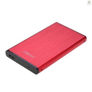 [DZ] เคสฮาร์ดดิสก์ HDD SATA เป็น USB3.0 SSD 6Gbps 2.5 นิ้ว ความเร็วสูง อะลูมิเนียมอัลลอย พร้อมสายเคเบิล USB สีแดง