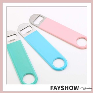 Fay ที่เปิดขวดเบียร์ พลาสติก สเตนเลส แบบแบน 3 สี 7 นิ้ว 6 ชิ้น