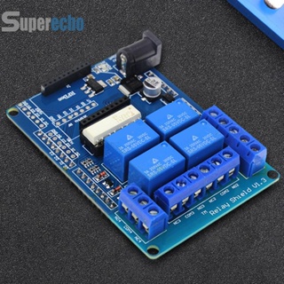 บอร์ดโมดูลรีเลย์ขยาย 4 ช่อง 5V V1.3 240VAC 60VDC สําหรับ Arduino [superecho.th]