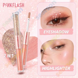 Pinkflash Doubleglow 2 In 1 All Glow Liquid Beauty อายแชโดว์ High Pigment Waterproof Eye Makeup Lightweight 【Searson】 【searson】 【searson】