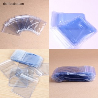 Delicatesun 100 ชิ้น พลาสติก PVC ใส กระเป๋าใส่เหรียญ เคสกระเป๋าสตางค์ ซองจดหมาย ใหม่ ดี