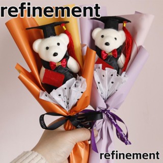 Refinement ช่อดอกไม้หมีน่ารัก ตุ๊กตาหมีน่ารัก ของเล่น ของขวัญรับปริญญา งานวันเกิด