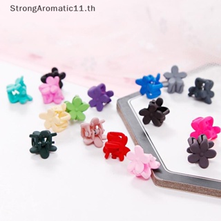 Strongaromatic กิ๊บติดผม ลายดอกไม้ ขนาดเล็ก สีแคนดี้ แฟชั่น 10 ชิ้น