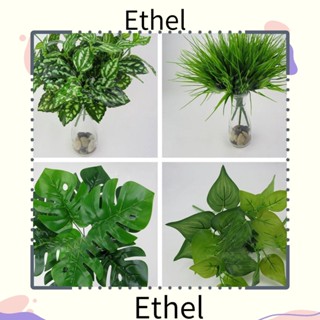 Ethel1 หญ้าเทียม สีเขียว สําหรับตกแต่งบ้าน งานแต่งงาน