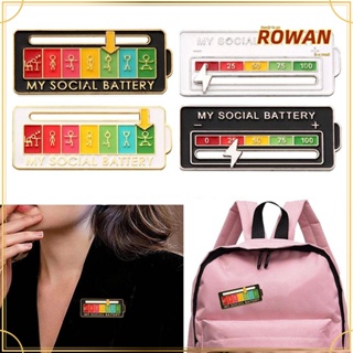 Rowans เข็มกลัด รูป My Social Mood Pin เครื่องประดับแฟชั่น สําหรับติดกระเป๋าเป้สะพายหลัง