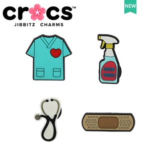 Jibbitz crocs อุปกรณ์เสริมหัวเข็มขัด รูปดอกไม้ สําหรับตกแต่งรองเท้าพยาบาล DIY 2023