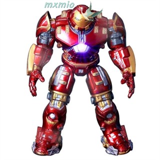 Mxmio โมเดลฟิกเกอร์ Hulkbuster พร้อมไฟ LED PVC ขยับข้อต่อได้ 18 ซม. สําหรับเก็บสะสม