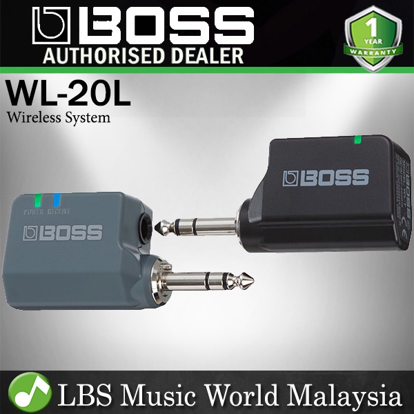 Boss WL-20L Guitar Wireless System เครื่องมือความต้านทานต่ําพร้อมการชาร์จ USB (WL20L)
