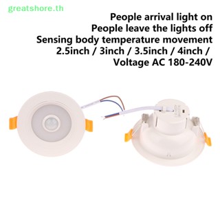 Greatshore โคมไฟติดเพดาน LED 9W 3W 5W 7W เซนเซอร์จับการเคลื่อนไหวร่างกายมนุษย์ สําหรับบ้าน