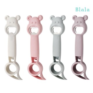 Blala ที่เปิดขวดเครื่องดื่ม อเนกประสงค์ ลายการ์ตูนหมี 4 in 1