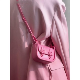 Uustudio Niche Design Style High-End Bag Pink Style Girl Hot Girl Cross-Body Mini Earphone Lipstick Bag]