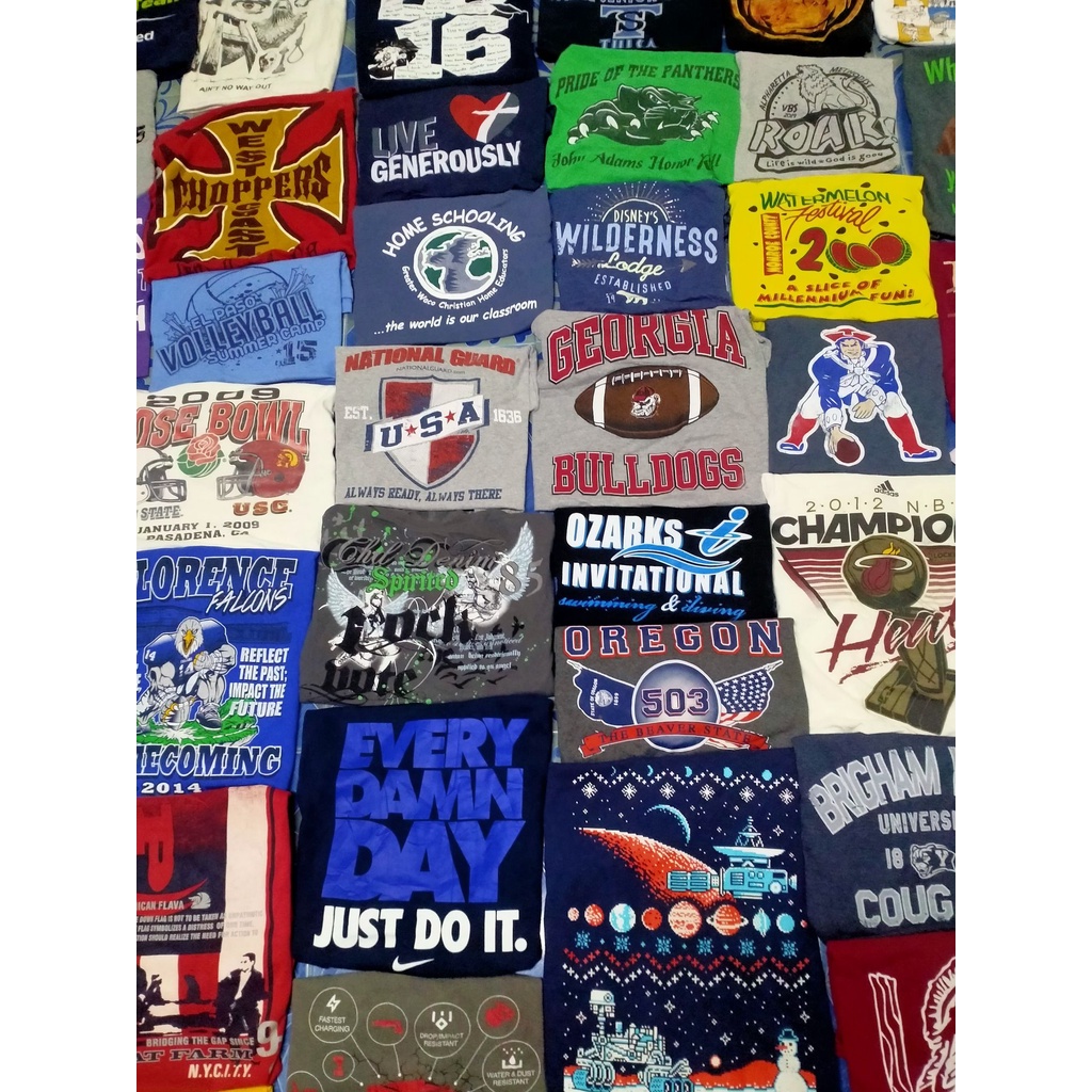 เสื้อยืดคอกลม แขนสั้น แขนยาว งาน USA 🇺🇸 /มือสองของแท้/สภาพดีทุกตัว/มีไซส์ใหญ่