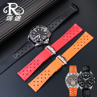 
[พร้อมส่ง] สายนาฬิกาข้อมือยางซิลิโคน 22 มม. สําหรับ TAGHeuer Teghauer F1 Racing Carlila Racing Diving Series