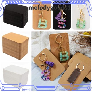 Melodygoods1 พวงกุญแจเปล่า สําหรับใส่เครื่องประดับ 100 ชิ้น