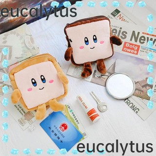 Eucalytus1 กระเป๋าสตางค์ กระเป๋าถือ กระเป๋าใส่เหรียญ ใส่บัตร รูปขนมปังปิ้งน่ารัก