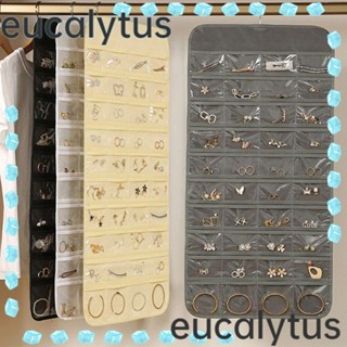 Eucalytus1 กระเป๋าเก็บเครื่องประดับ สร้อยคอ ต่างหู กันฝุ่น แบบพกพา