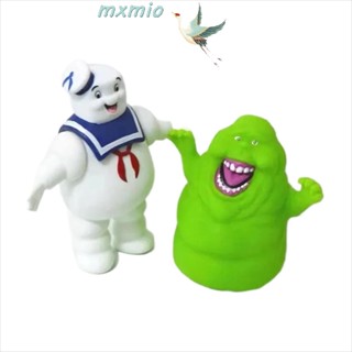 Mxmio ฟิกเกอร์ PVC รูปการ์ตูนอนิเมะผี Marshmallow Man สีเขียว ของเล่นสําหรับเด็ก