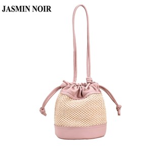 Jasmin NOIR กระเป๋าสะพายไหล่ กระเป๋าถือ ทรงบักเก็ต ขนาดเล็ก สําหรับสตรี