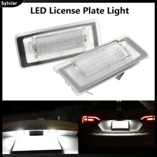 [sylviar] หลอดไฟติดป้ายทะเบียนรถยนต์ Led 18 ดวง 6500-7000K สําหรับ Tt 8n Roadster 8n9 Coupe 8n3 1 คู่