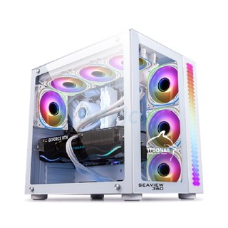 E-ATX CASE (NP) ITSONAS SEA VIEW 360 ARGB TG (WHITE)