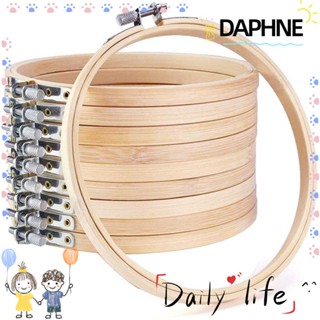 Daphne สะดึงเข็มไม้ไผ่ ทรงกลม แฮนด์เมด สําหรับเย็บปักถักร้อย