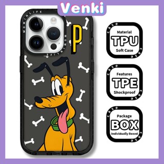 Venki - เข้ากันได้สำหรับ เคสไอโฟน เคสไอโฟน11 เคส iphone 11 Soft Clear Case หนากันกระแทกกรอบป้องกันกล้องขอบสีดำน่ารักลูกสุนัขสีน้ำตาลเข้ากันได้กับ iPhone 13 12 11 Pro Max XR XS 7Plus 8Plus