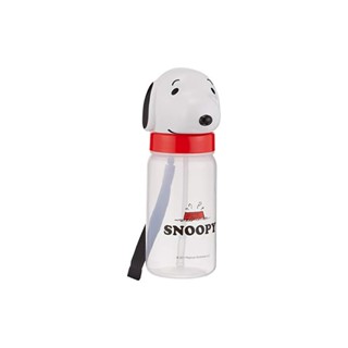 Skater Straw Bottle with Die-Cut Straw Water Bottle Snoopy 350ml PBS3STD